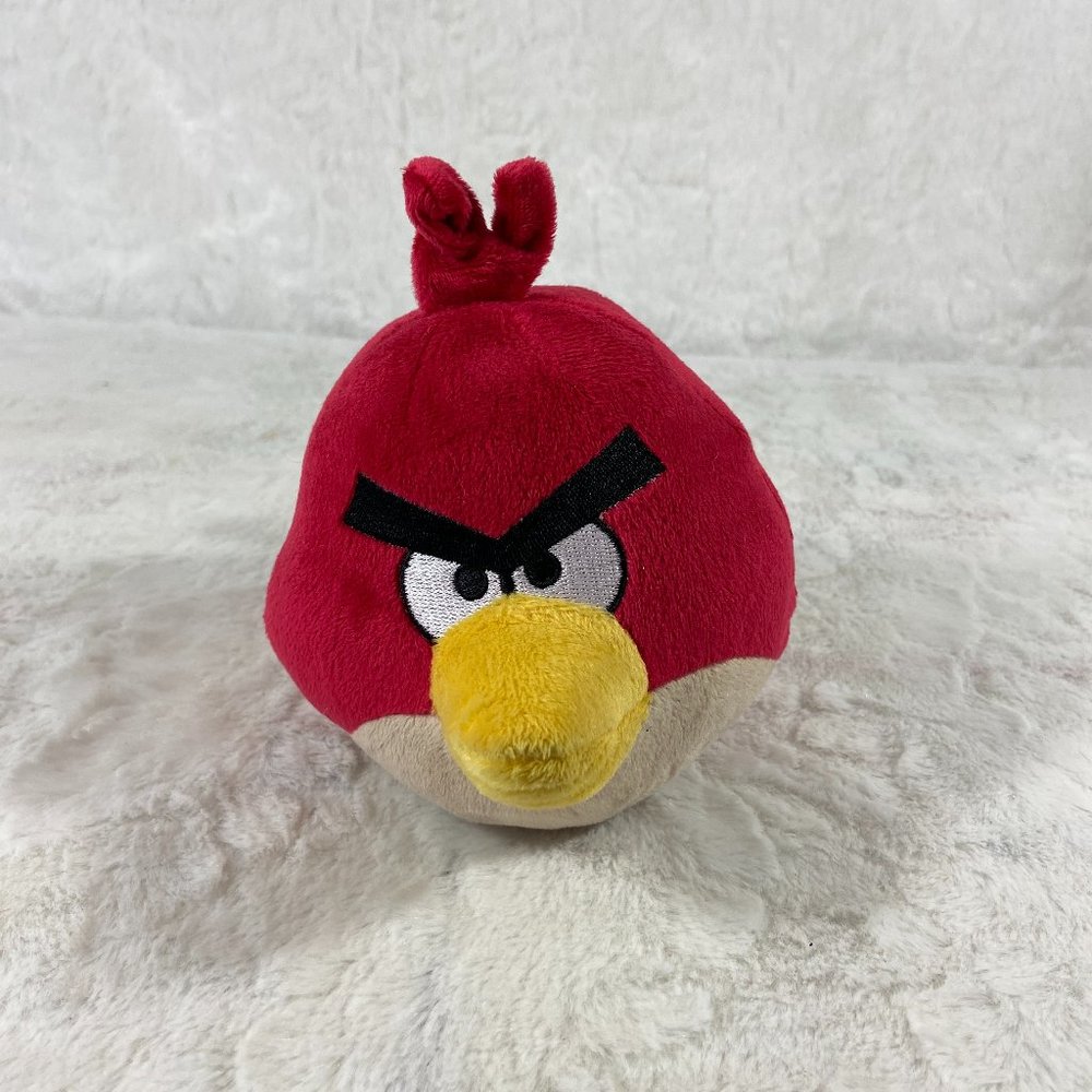 Angry Birds Rovio Red Bird 5” Plush 2010 Sound works